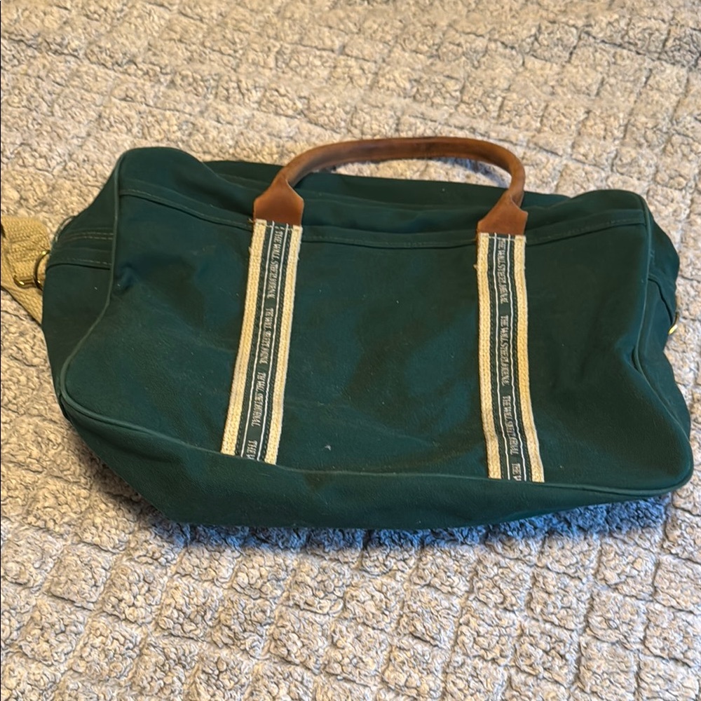 Green Canvas Men's Bag